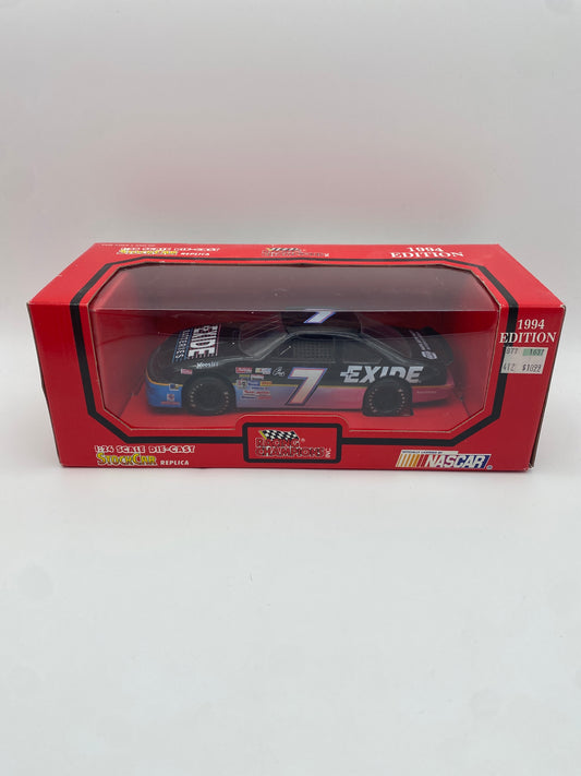 Racing Champions 1994 Edition Stock Car Replica Exide Batteries #7 1:24 Die-Cast