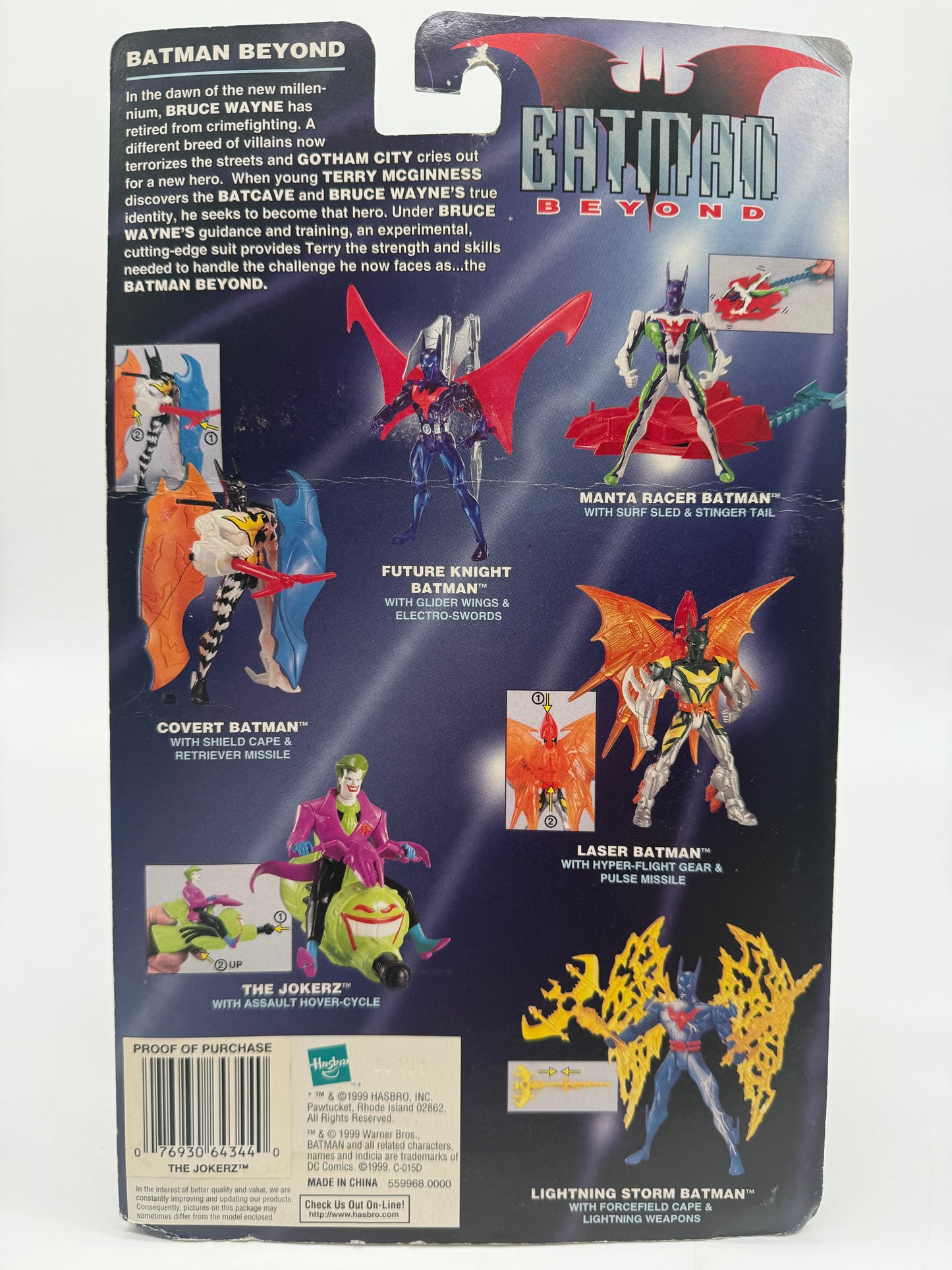 Hasbro 1999 Batman Beyond Gotham City In The Future The Joker