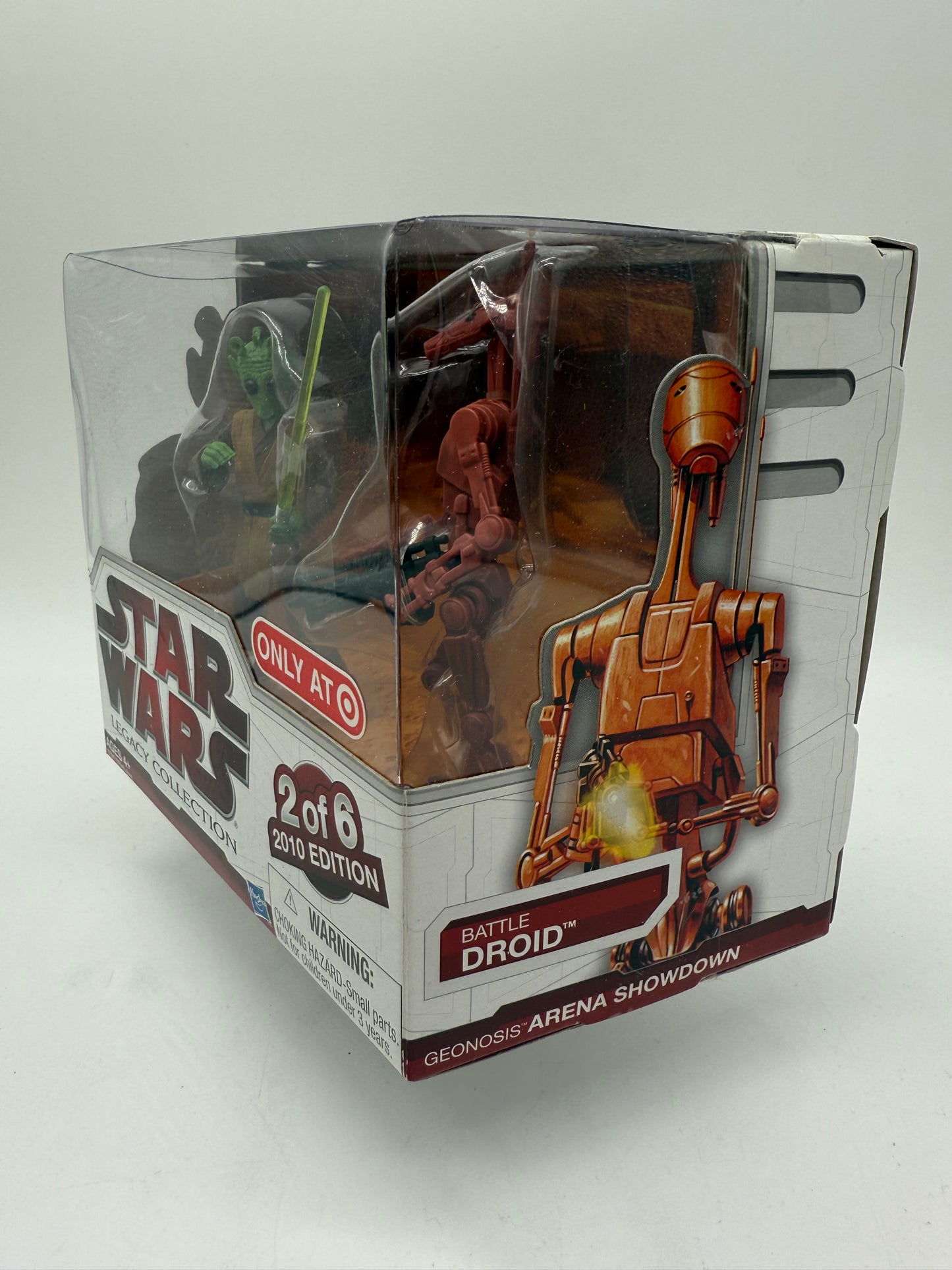 Hasbro 2009 Target Exclusive Star Wars Legacy Collection Geonosis Arena Showdown Rodian Jedi VS Battle Droid