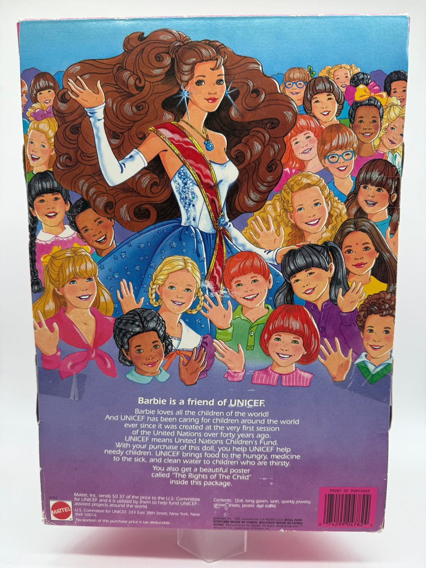 United States Committee For Unicef Barbie 1989 Mattel