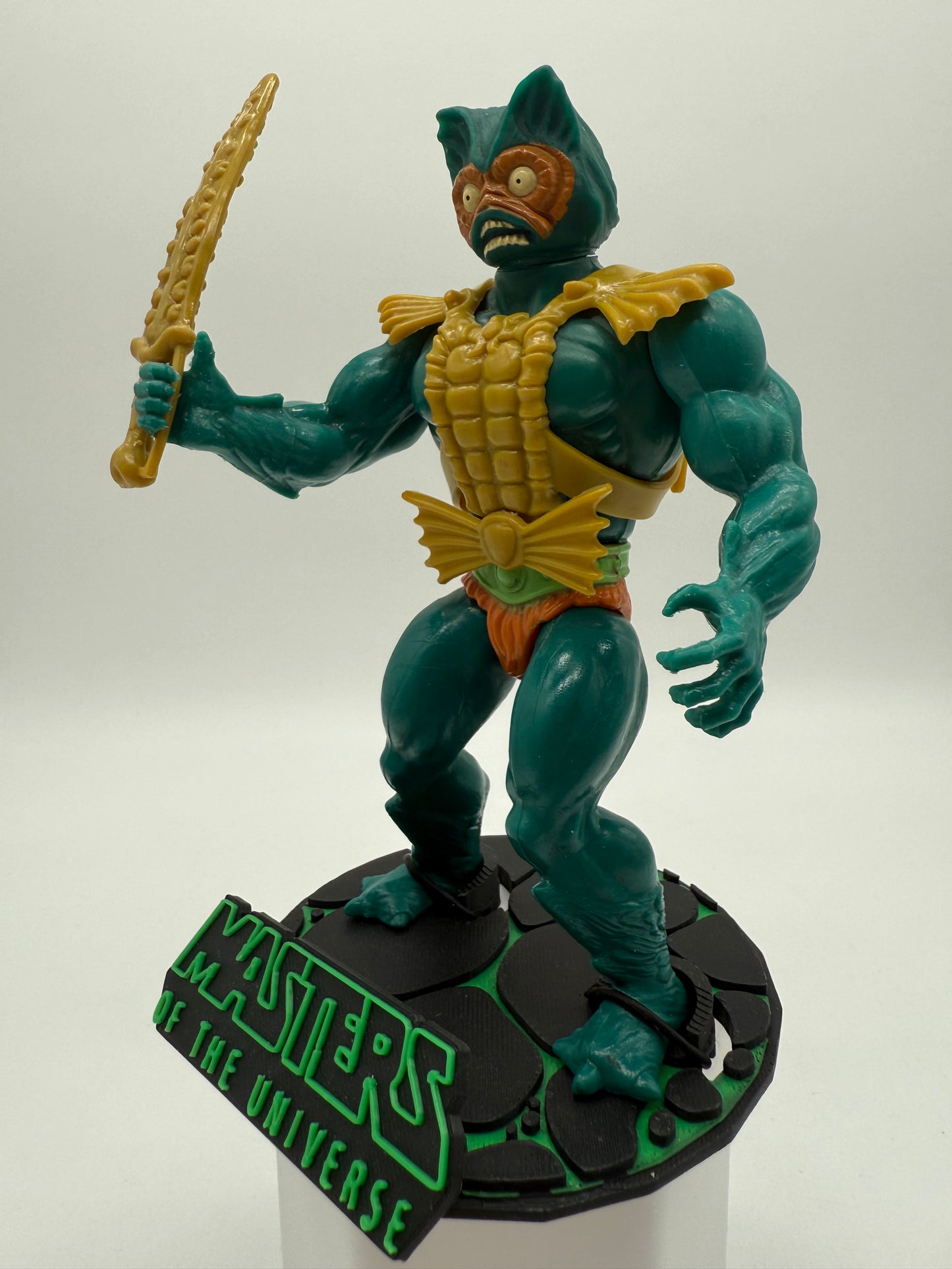 Mattel 1985 Vintage Masters of the Universe Mer Man (Green Belt Variant)