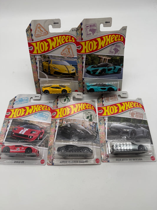 Hot Wheels World Class Racers 5 Car Set 2021 Mattel
