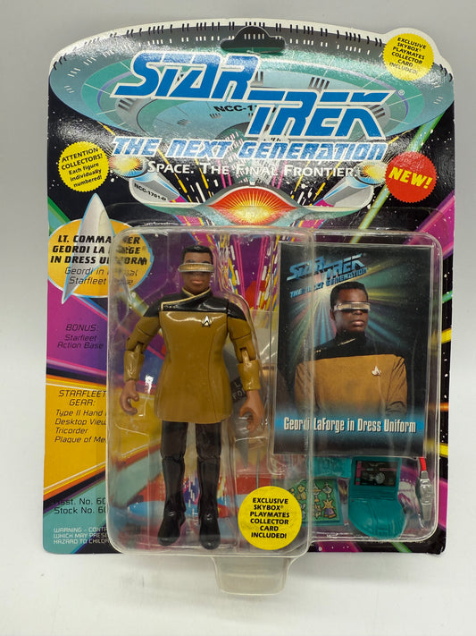 Playmates 1993 Star Trek Next Generation LT. Commander Geordi LaForge in Dress Uniform