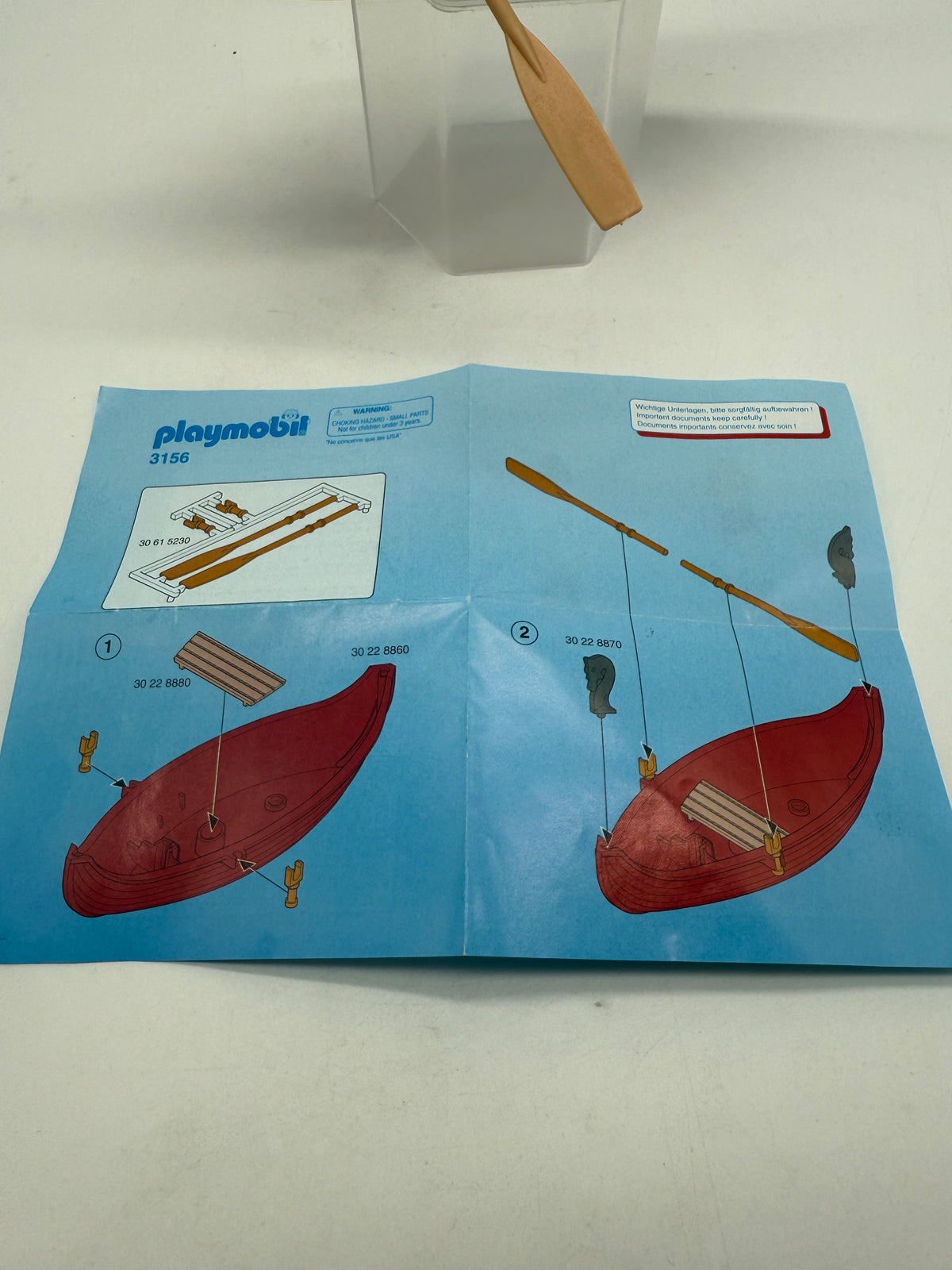 Geobra 1993 Vintage Playmobil Viking Longboat, photo 10 of 11