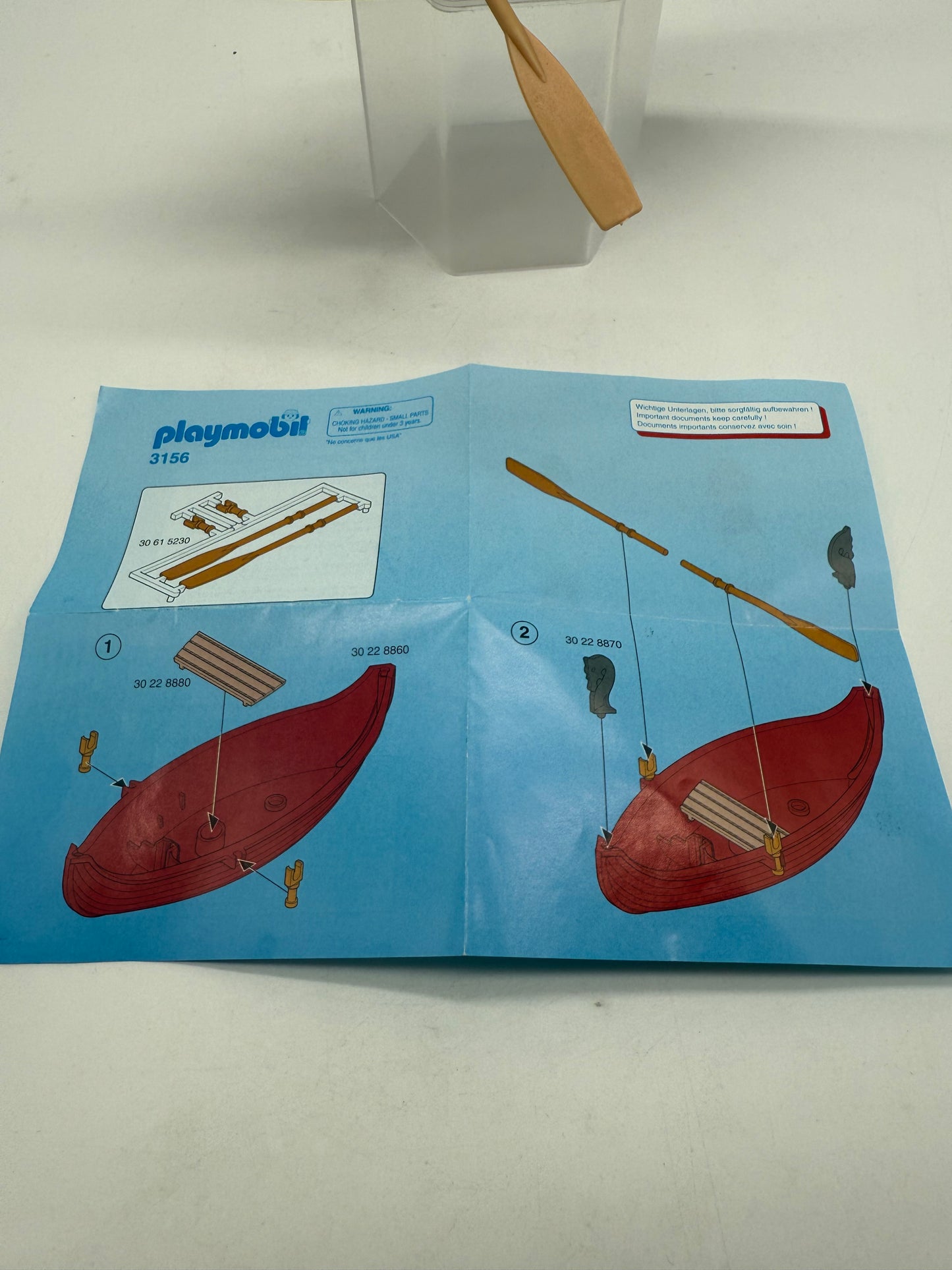 Vintage Playmobil Viking LongBoat 1993 Geobra