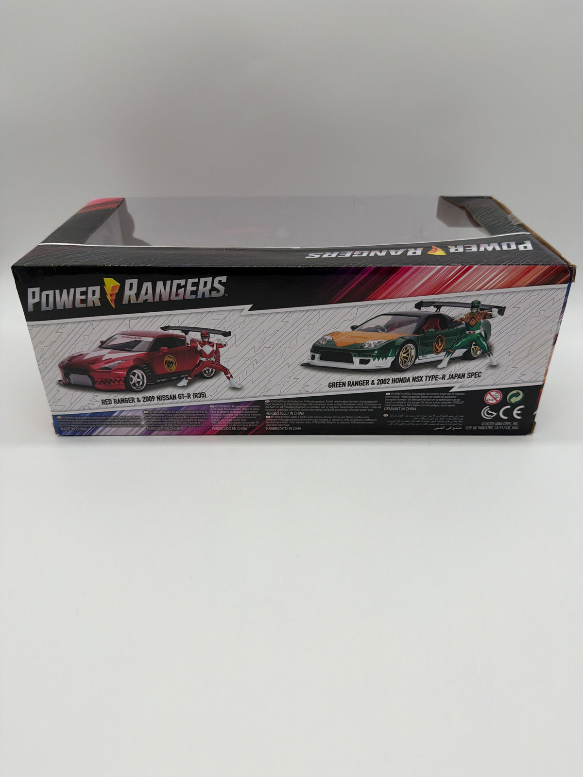 Jada Toys Hollywood Rides Power Rangers Red Ranger & 2009 Nissan GT-R (R35)