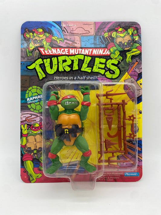 Playmates 1988 Teenage Mutant Ninja Turtles TMNT 10 Back Raphael Soft Head