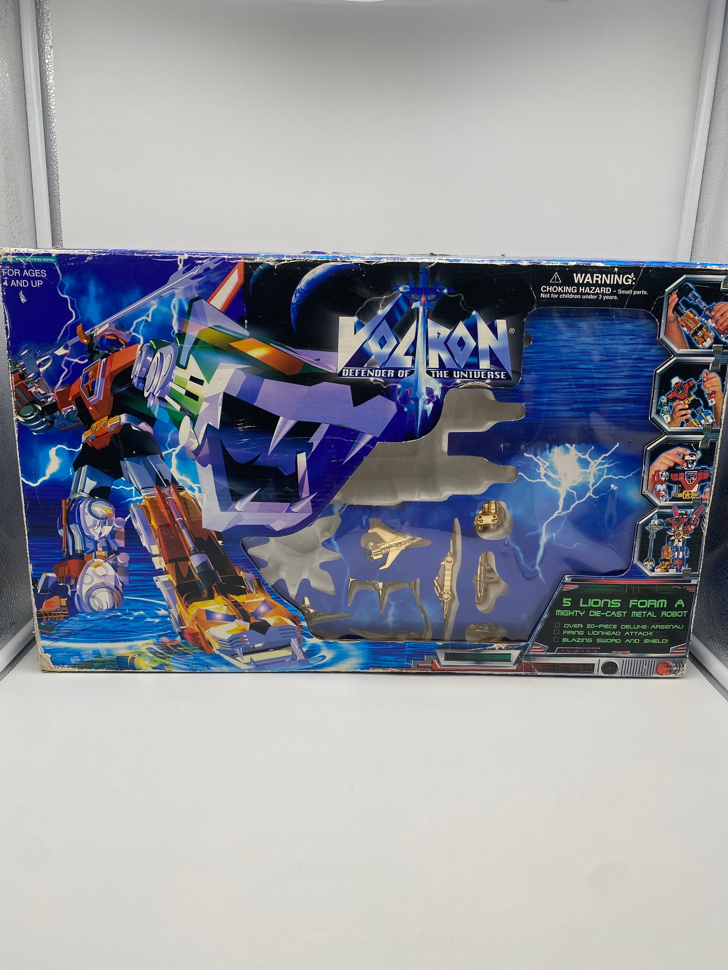 Voltron Defender of the Universe 5 1997 Lion Set with Box 100% Complete