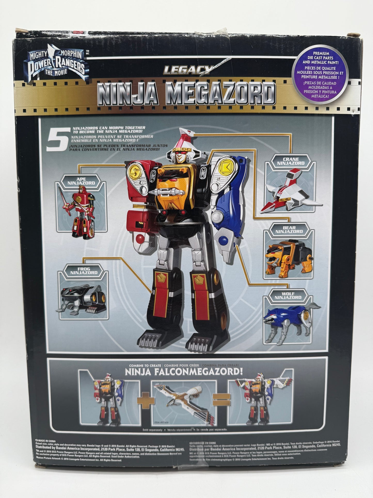 Might Morphin Power Rangers Legacy Ninja Megazord 2016 Bandai