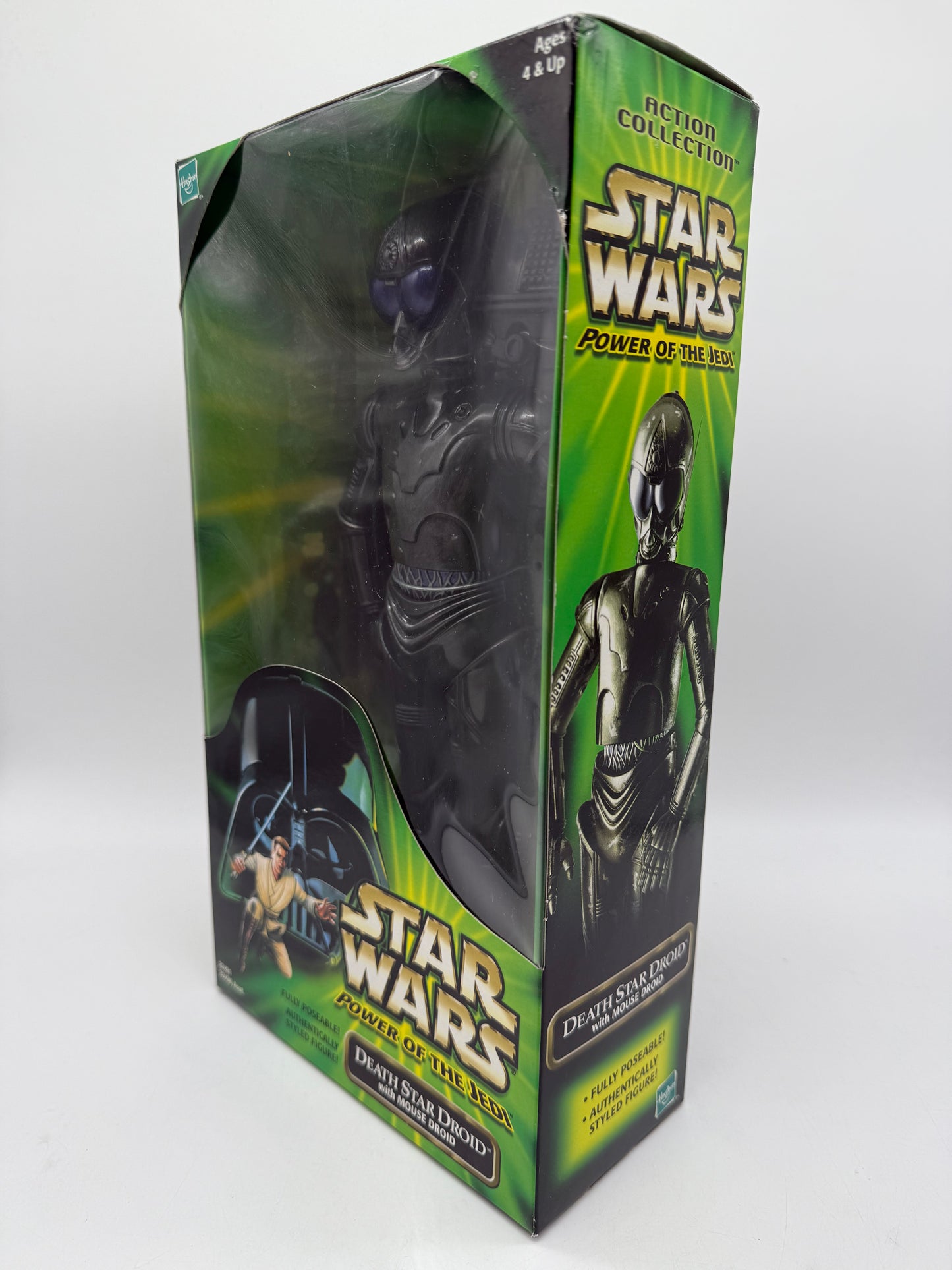 Hasbro 2001 Star Wars Power of The Jedi Death Star Droid with Mouse Droid
