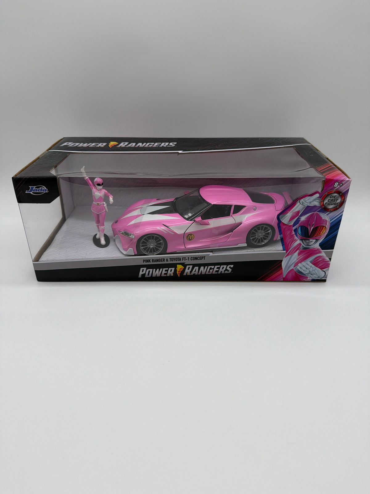 Jada Toys Hollywood Rides Power Rangers Pink Ranger & Toyota FT-1 Concept
