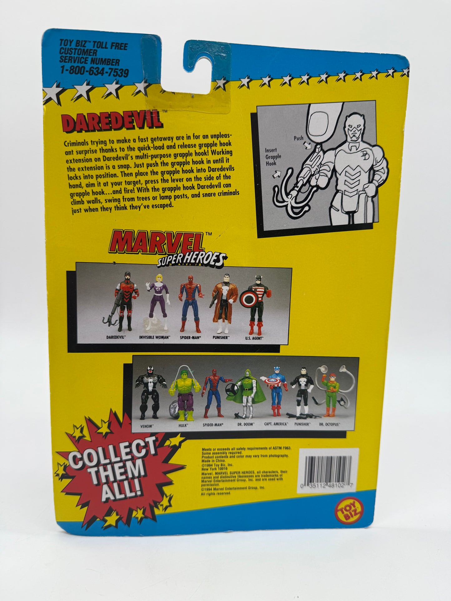 Marvel Super Heroes Daredevil 1994 Toy Biz