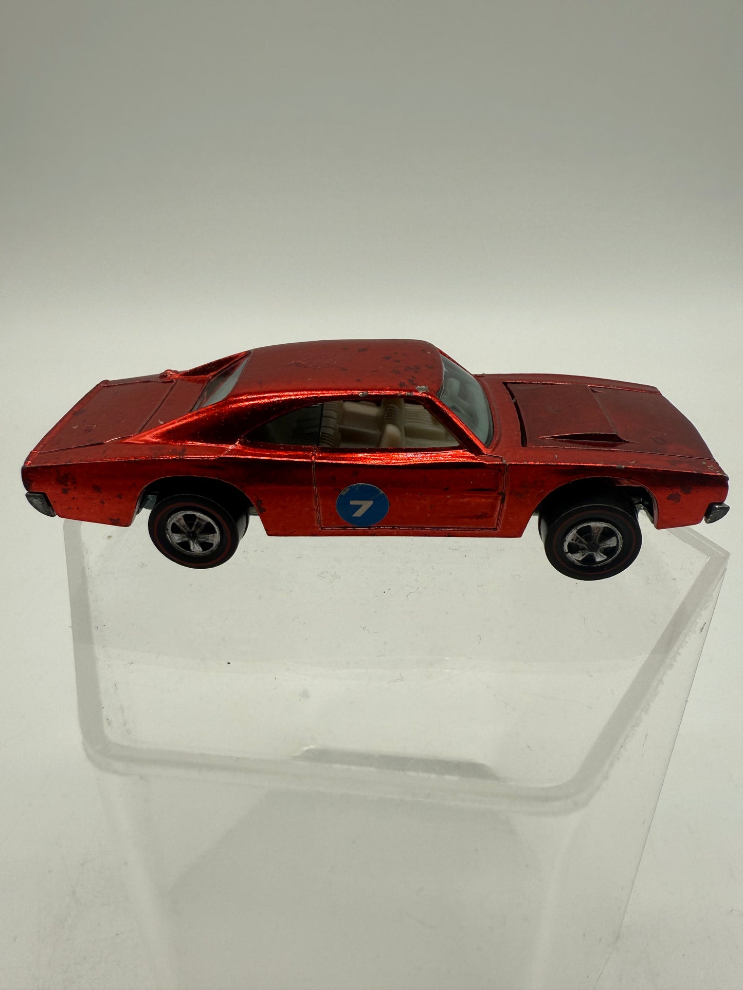 Hot Wheel Vintage Reline Custom Dodge Charger (Red) 1968 Mattel