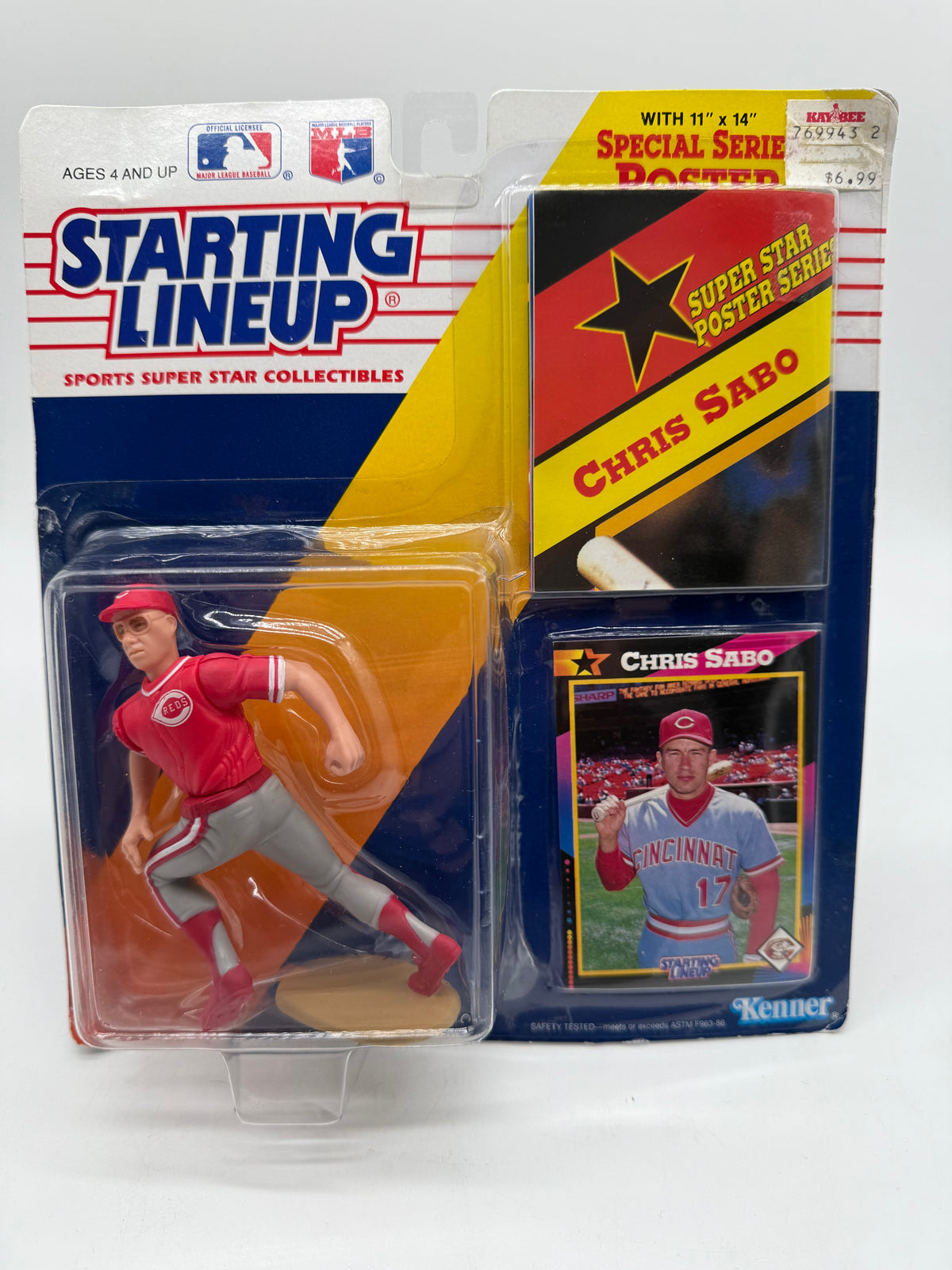 Kenner 1991 Starting Lineup Chris Sabo, photo 1 of 4
