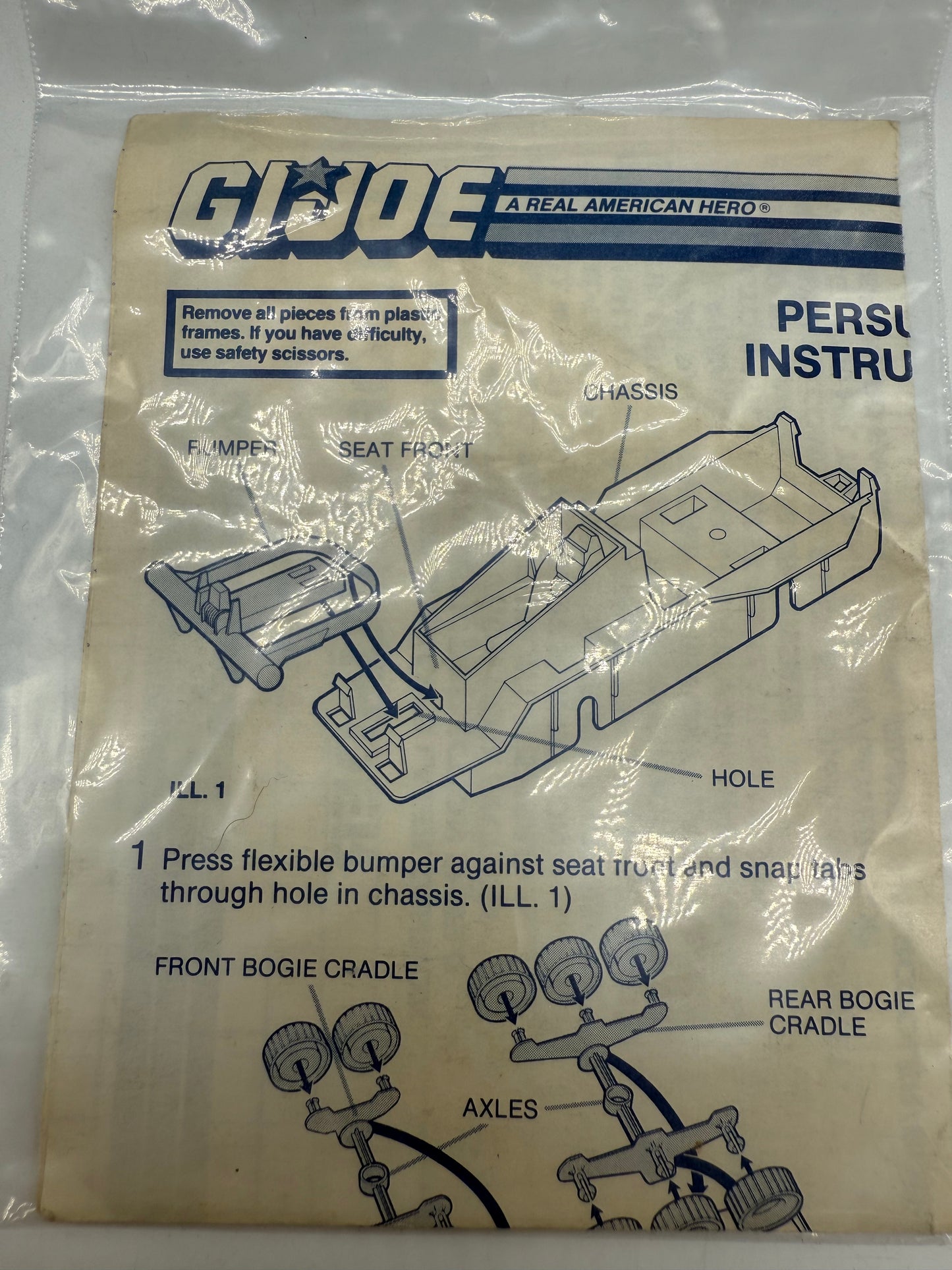 Vintage G.I. Joe Persuader with Backstop 1987 Hasbro