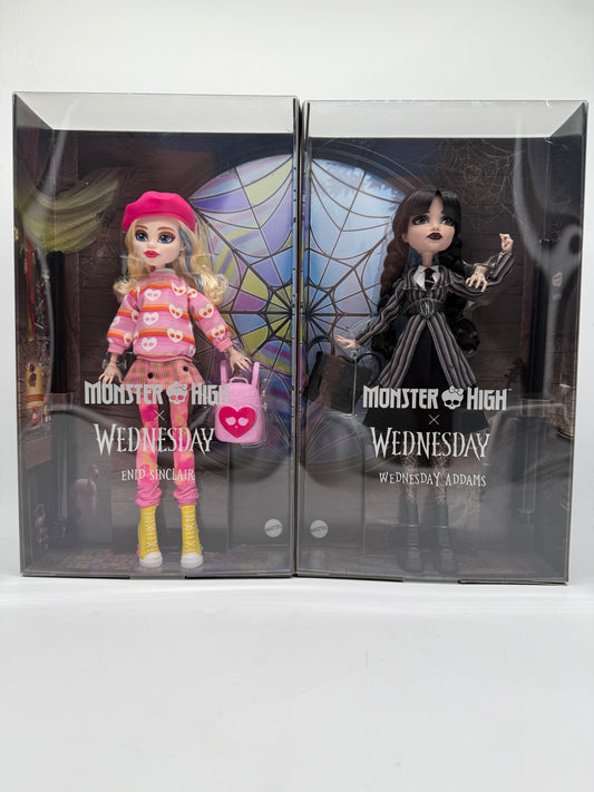 Monster High Enid Sinclair and Wednesday Addams Set 2024 Mattel