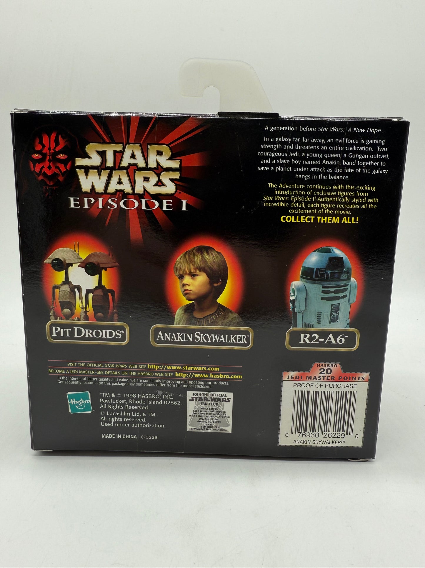 Hasbro 1998 Star Wars Episode 1 Anakin Skywalker