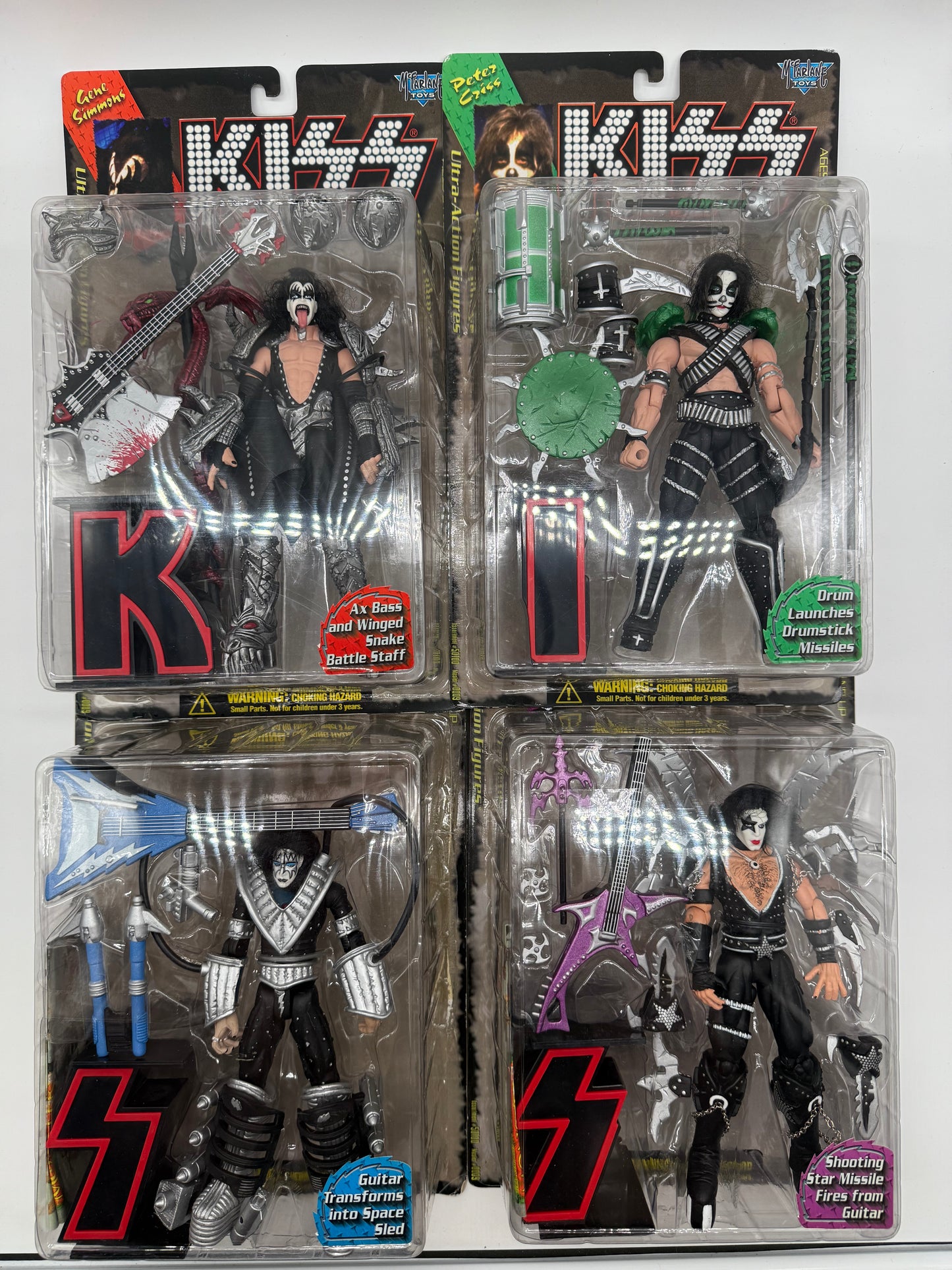 McFarlane Toys 1997 Kiss Ultra Action Figures Set