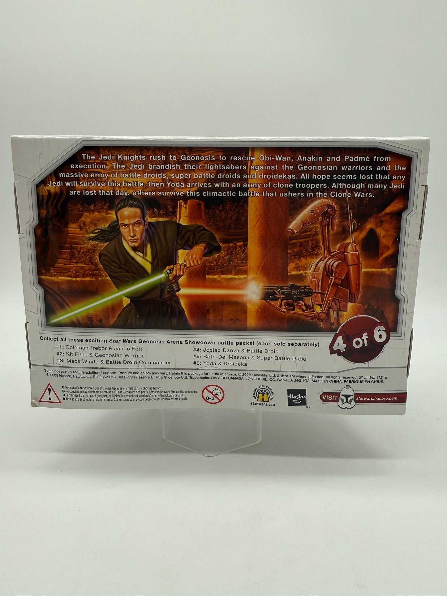 Hasbro 2009 Target Exclusive Star Wars Legacy Collection Geonosis Arena Showdown Joclad Danva VS Battle Droid
