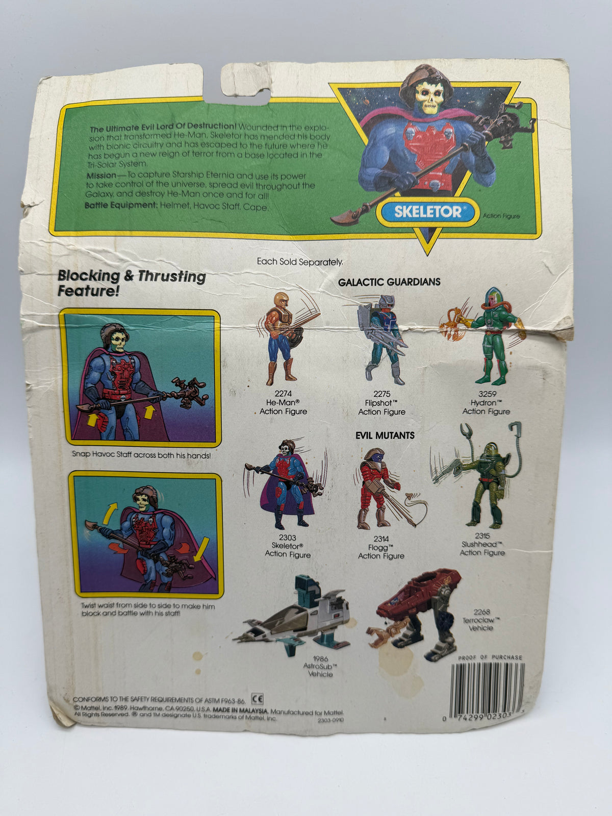 He-Man Skeletor 1989 Mattel, photo 2 of 4
