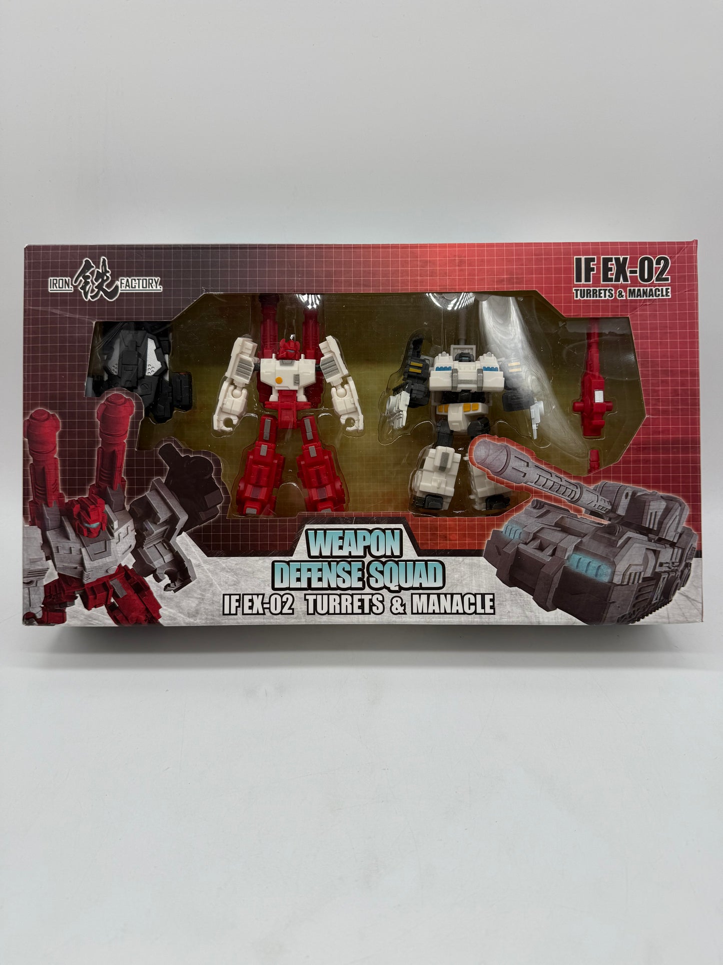 Iron Factory 2014 Weapon Defense Squad IF EX-02 Turrets & Manacle