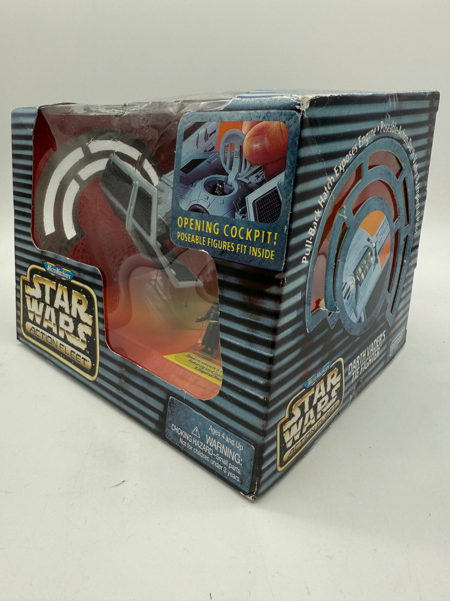 Galoob 1996 Star Wars Action Fleet Darth Vader's Tie Fighter with Darth Vader and Imperial Pilot