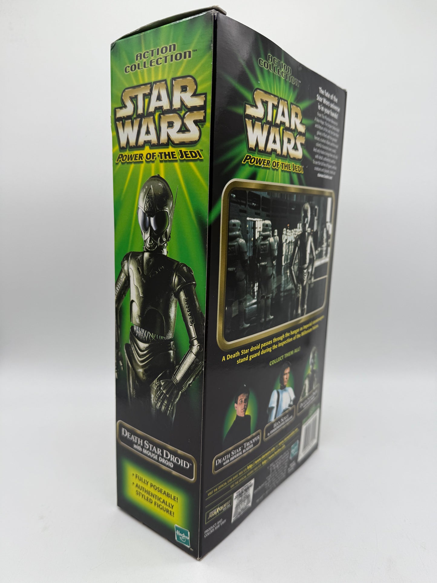 Hasbro 2001 Star Wars Power of The Jedi Death Star Droid with Mouse Droid