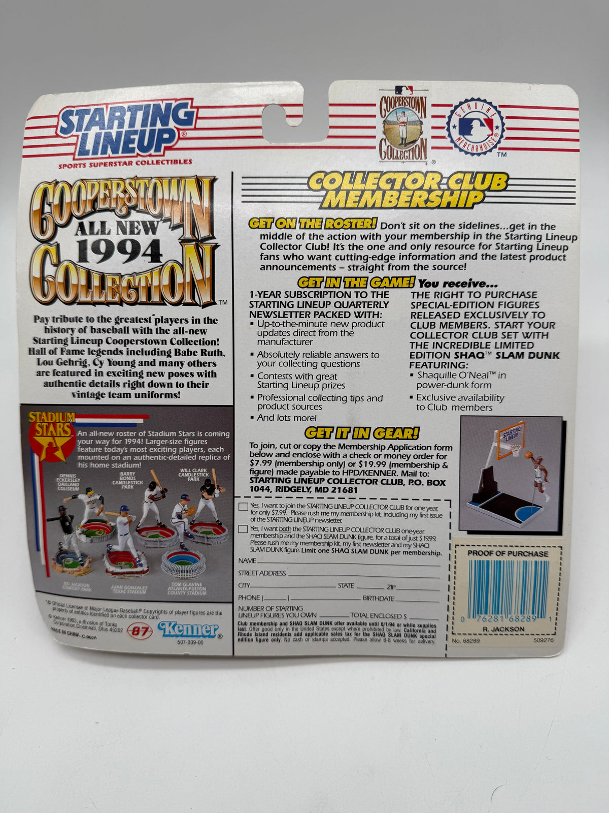 Kenner 1993 Starting Lineup Reggie Jackson, photo 4 of 4
