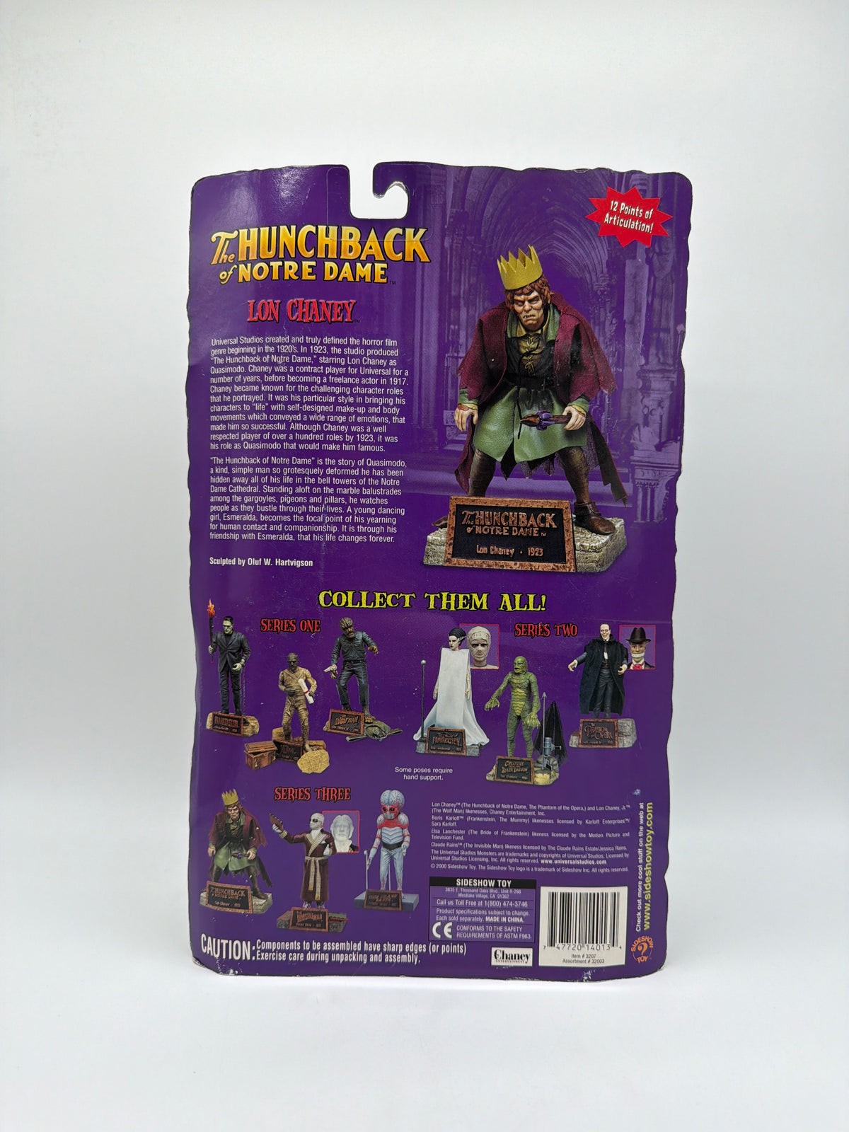 Sideshow Toy Classic Edition Universal Monsters 2000 The Hunchback of Notre Dame, photo 4 of 5