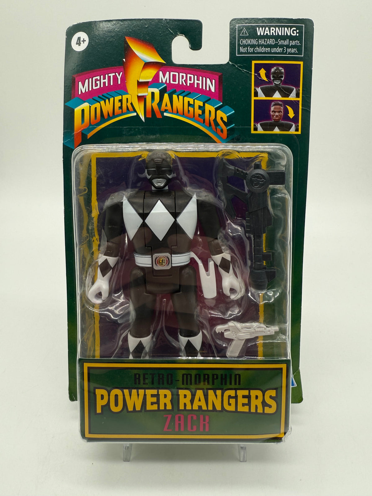 Hasbro 2020 Mighty Morphin Power Rangers Retro Morphin Power Rangers Zack Black, photo 1 of 4