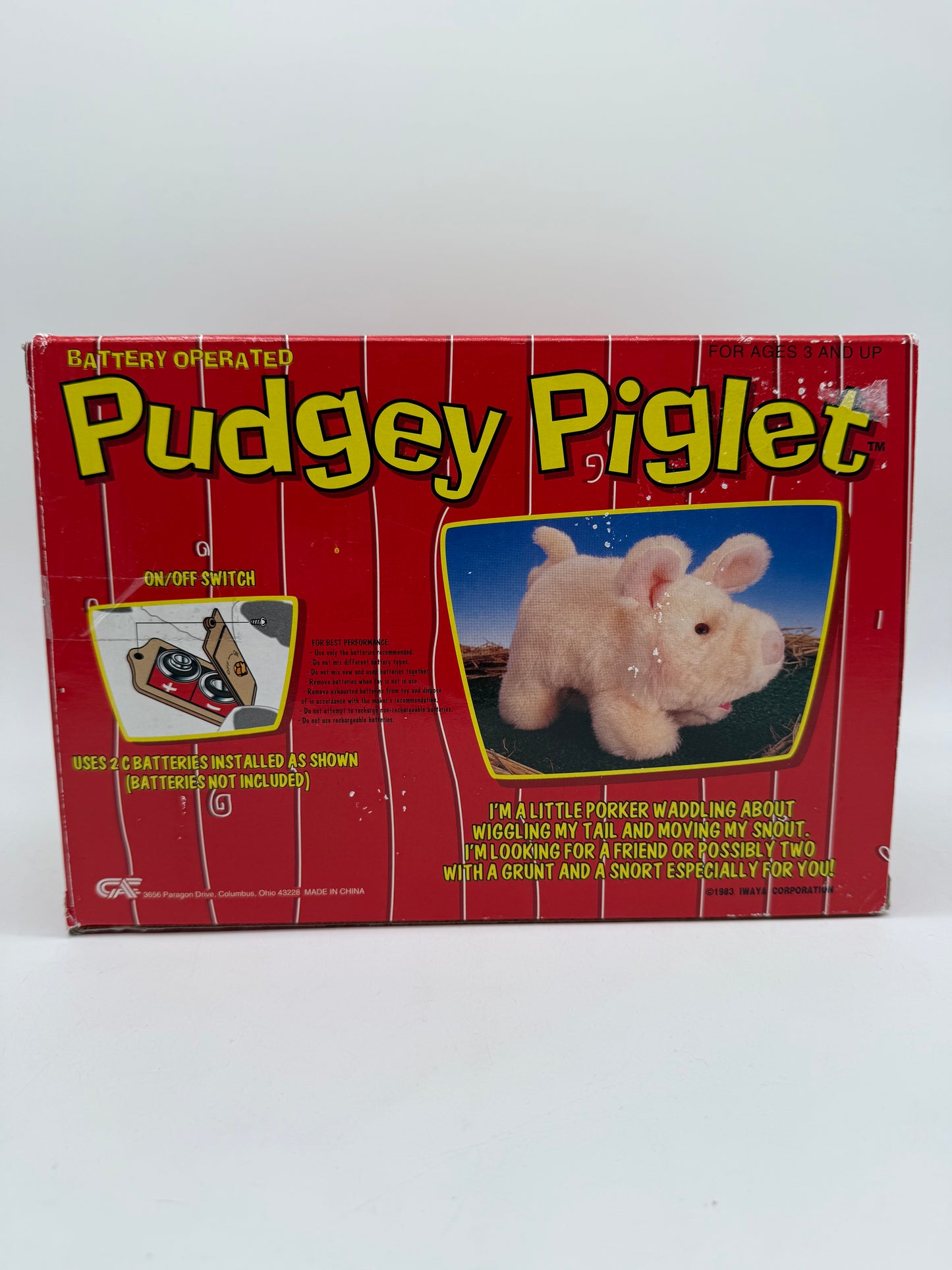 Pudgey Piglet 1983 IWAYA Corporation