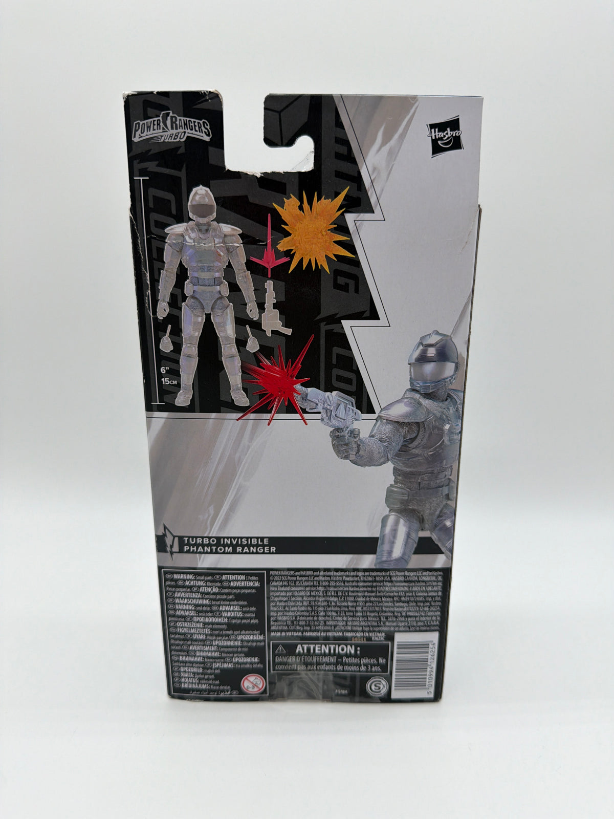 Hasbro 2022 Power Ranger Lightning Turbo Invisible Phantom Ranger