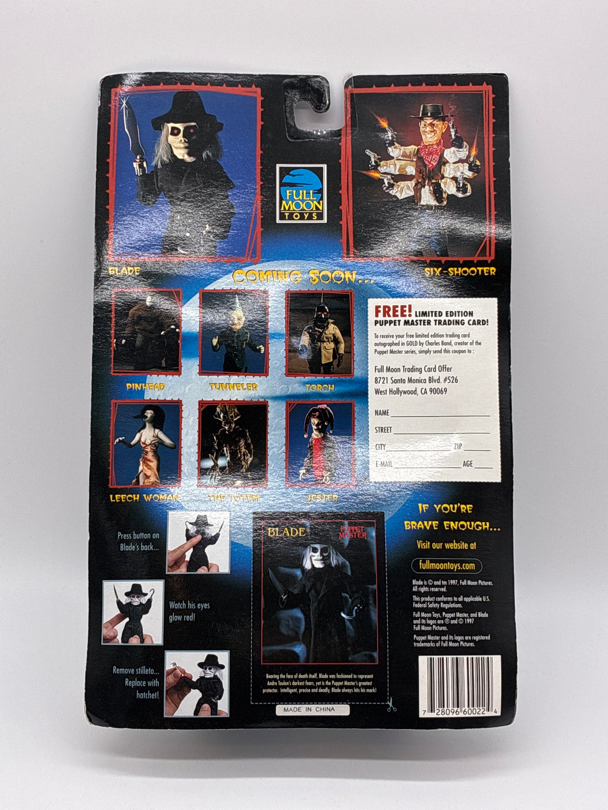 Full Moon Toys 1999 Puppet Master Blade Action Figure
