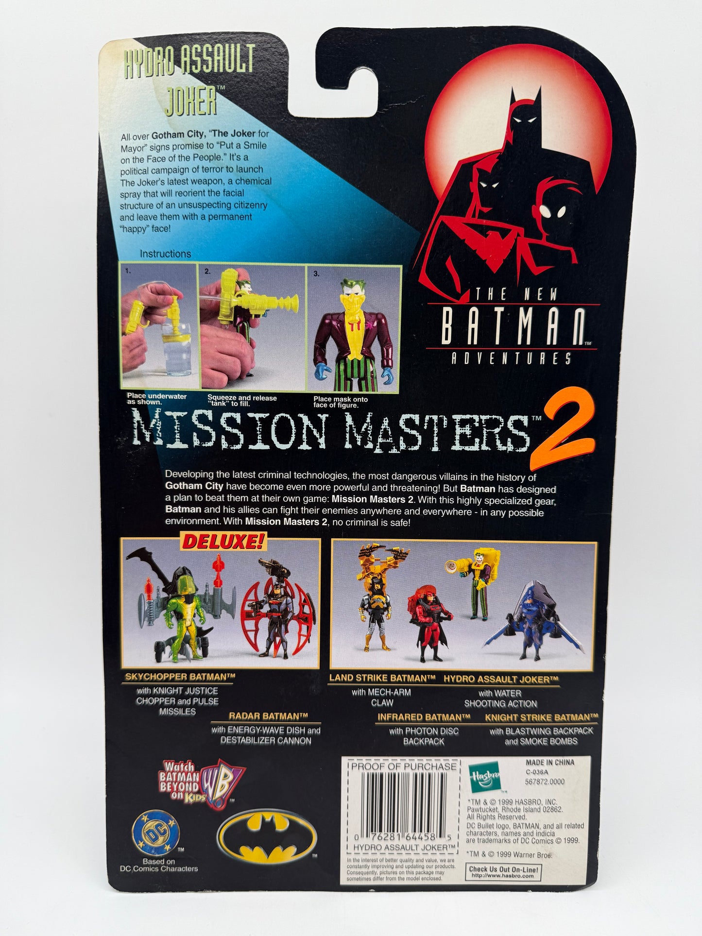 Hasbro 1999 The New Batman Adventures Hydro Assault Joker