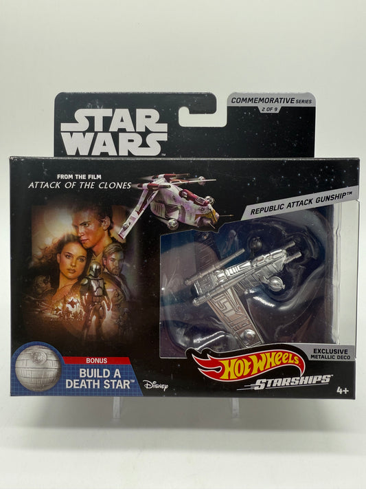 Mattel 2018 Hot Wheels Star Wars Attack Of The Clones Republic Attack Gunship