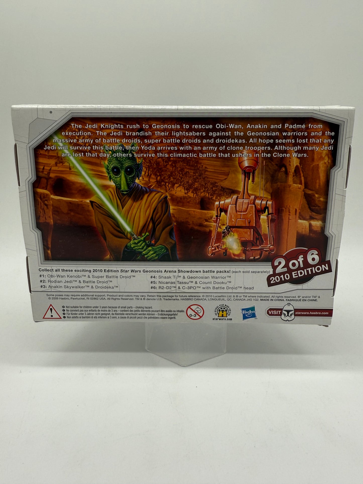 Hasbro 2009 Target Exclusive Star Wars Legacy Collection Geonosis Arena Showdown Rodian Jedi VS Battle Droid