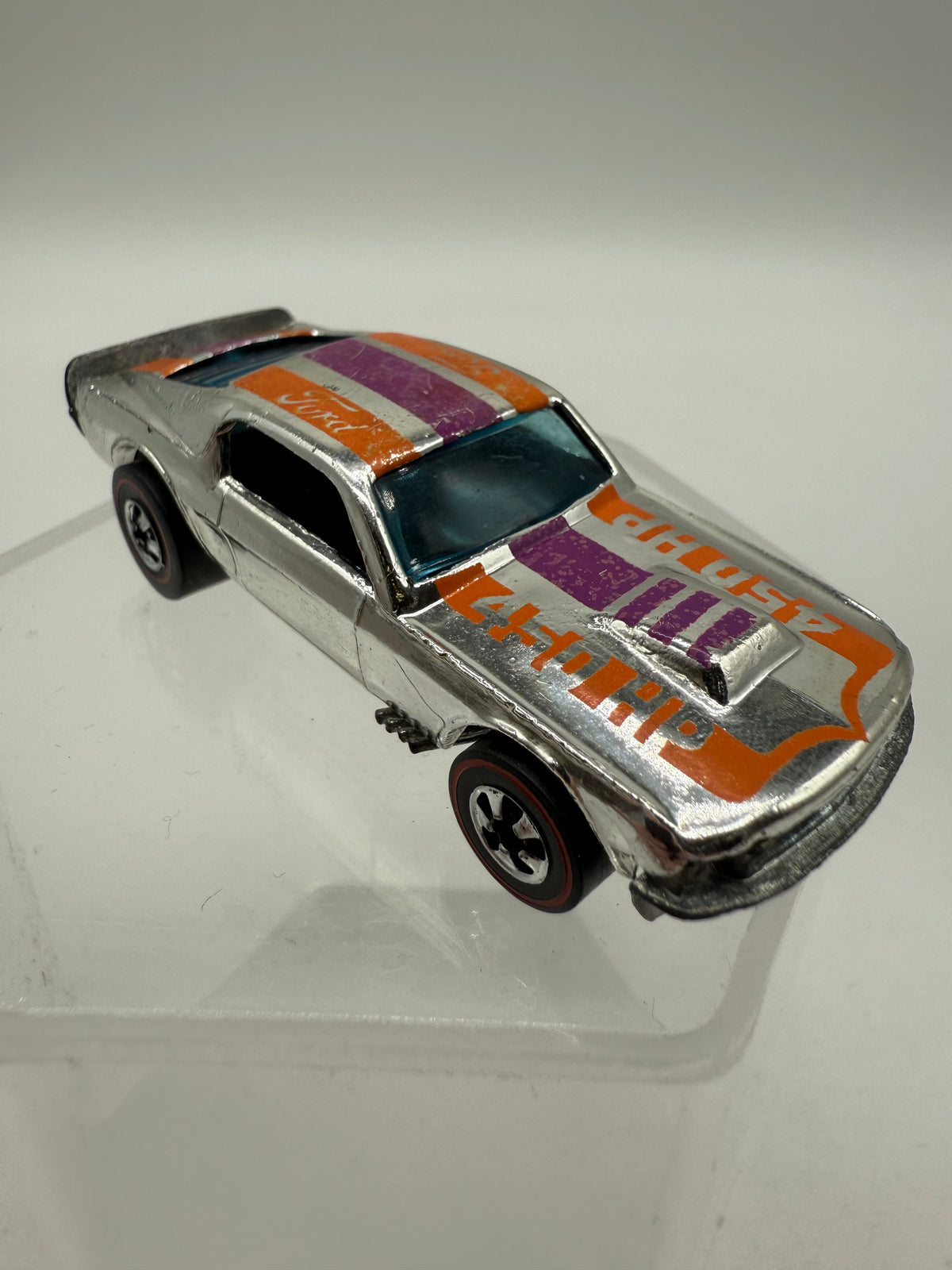 Hot Wheels Vintage 1974 Redline Chrome Mustang Stoker Mattel, photo 4 of 12