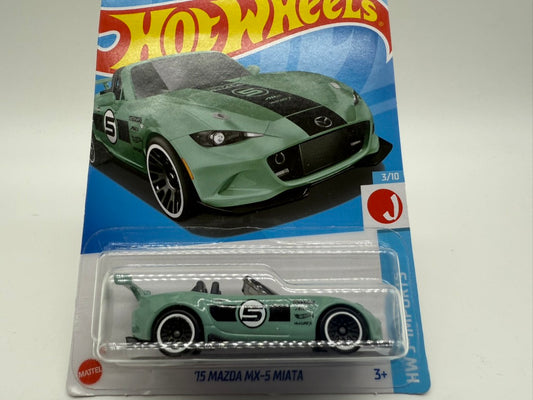 Hot Wheels 2015 Mazda MX-5 Miata 2021 Mattel (Teal/Green)