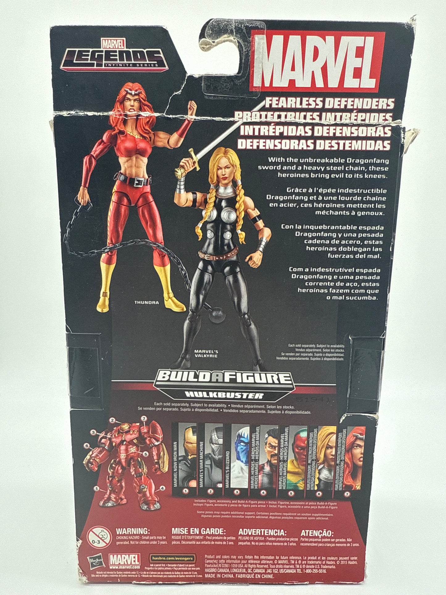 Hasbro 2015 Build A Figure Hulkbuster Marvel Legends Infinite Series Thundra