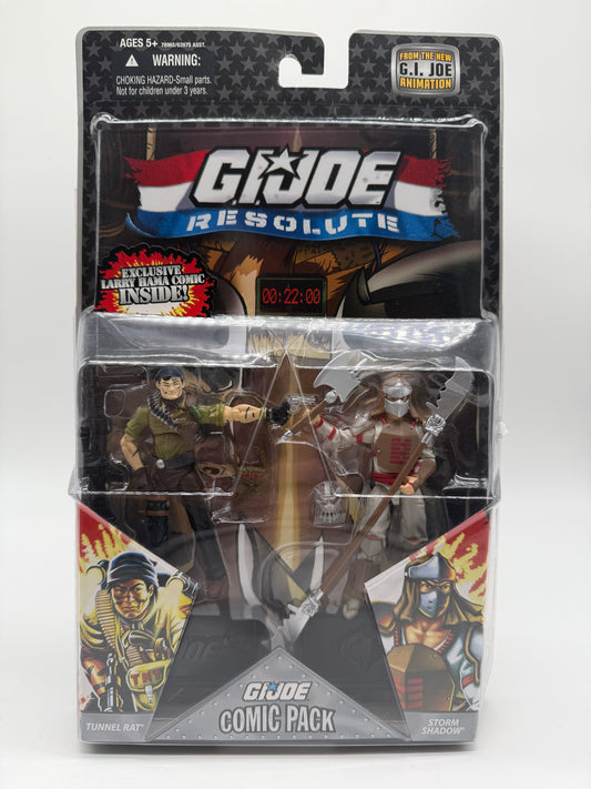 G.I. Joe Iron Tunnel Rat and Storm Shadow Comic Pack 2008 Hasbro
