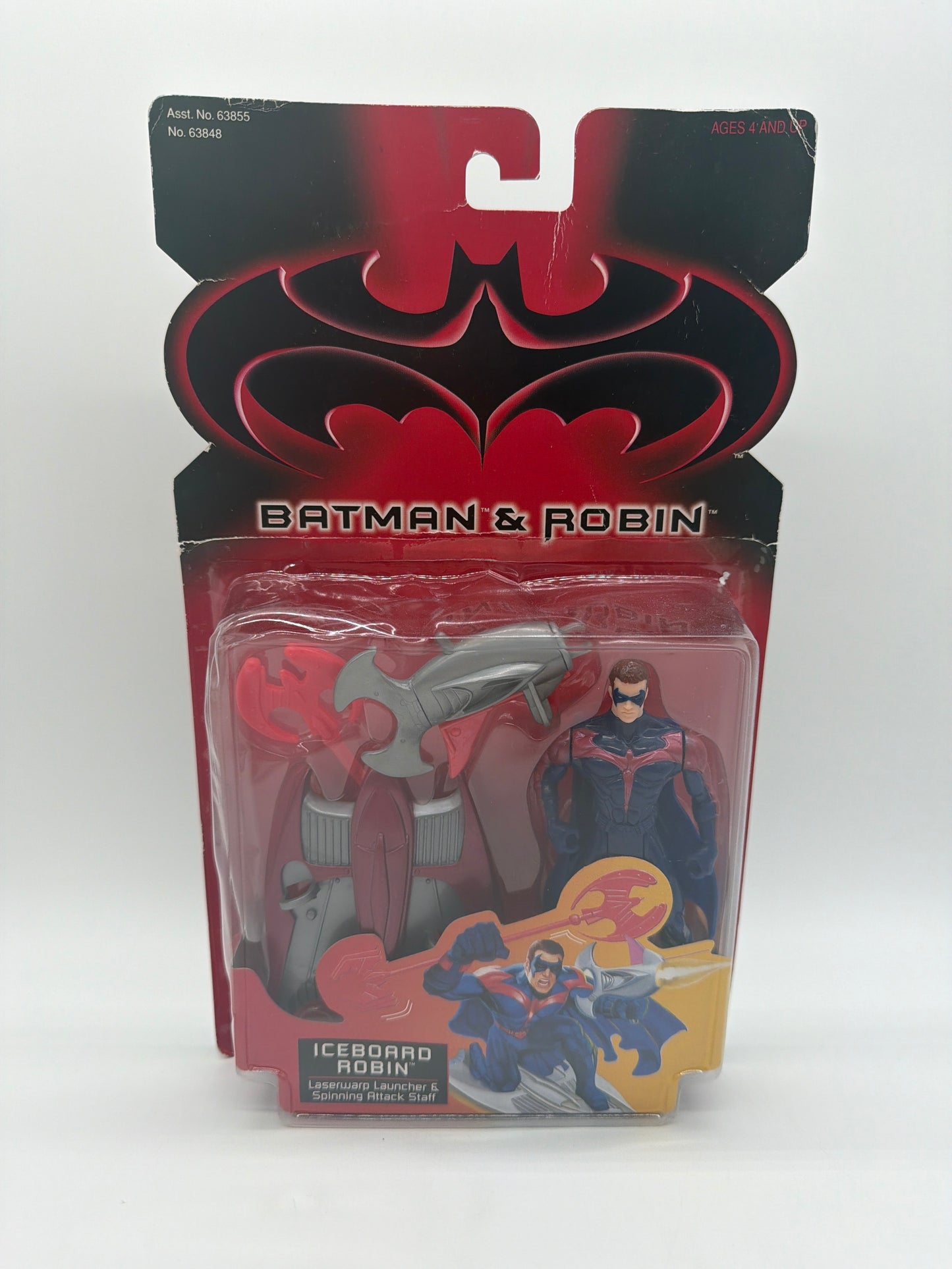 Hasbro 1997 Batman & Robin Iceboard Robin (Laserwarp Launcher & Spinning Attack Staff)