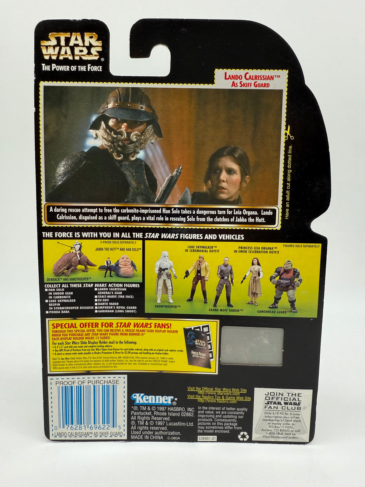 Kenner 1997 Star Wars The Power of the Force Lando Calrissian, photo 2 of 2