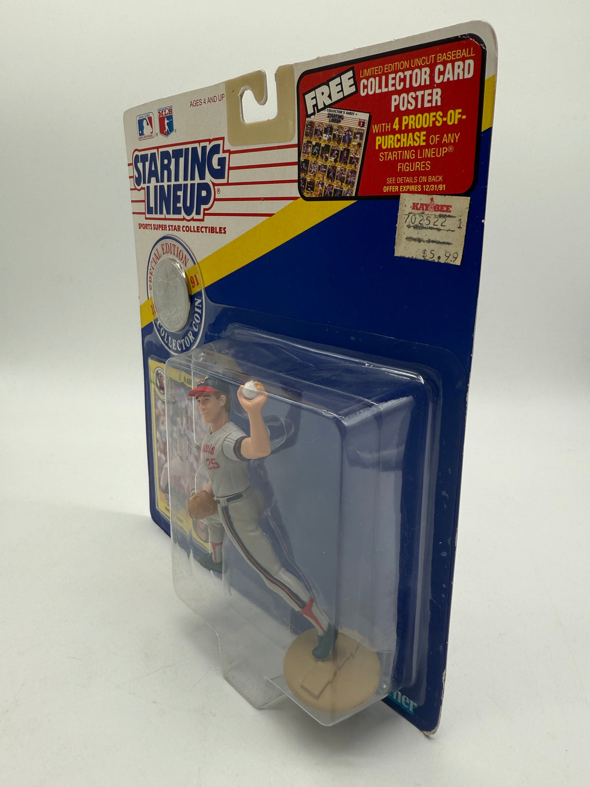 Kenner 1991 Starting Lineup Jim Abbott, photo 3 of 4