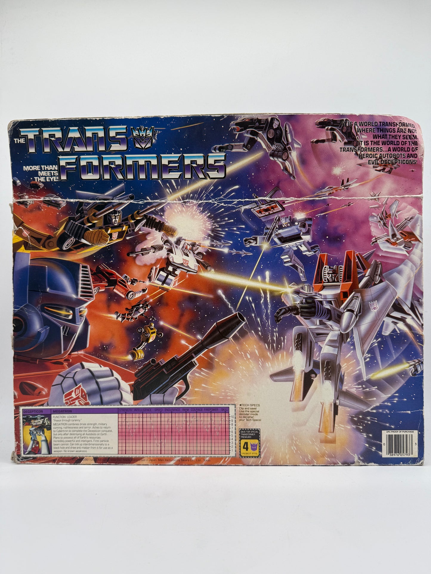 The Transformers More Than Meets The Eye Megatron Walther P-38 Weapon 1984 Hasbro/Takara