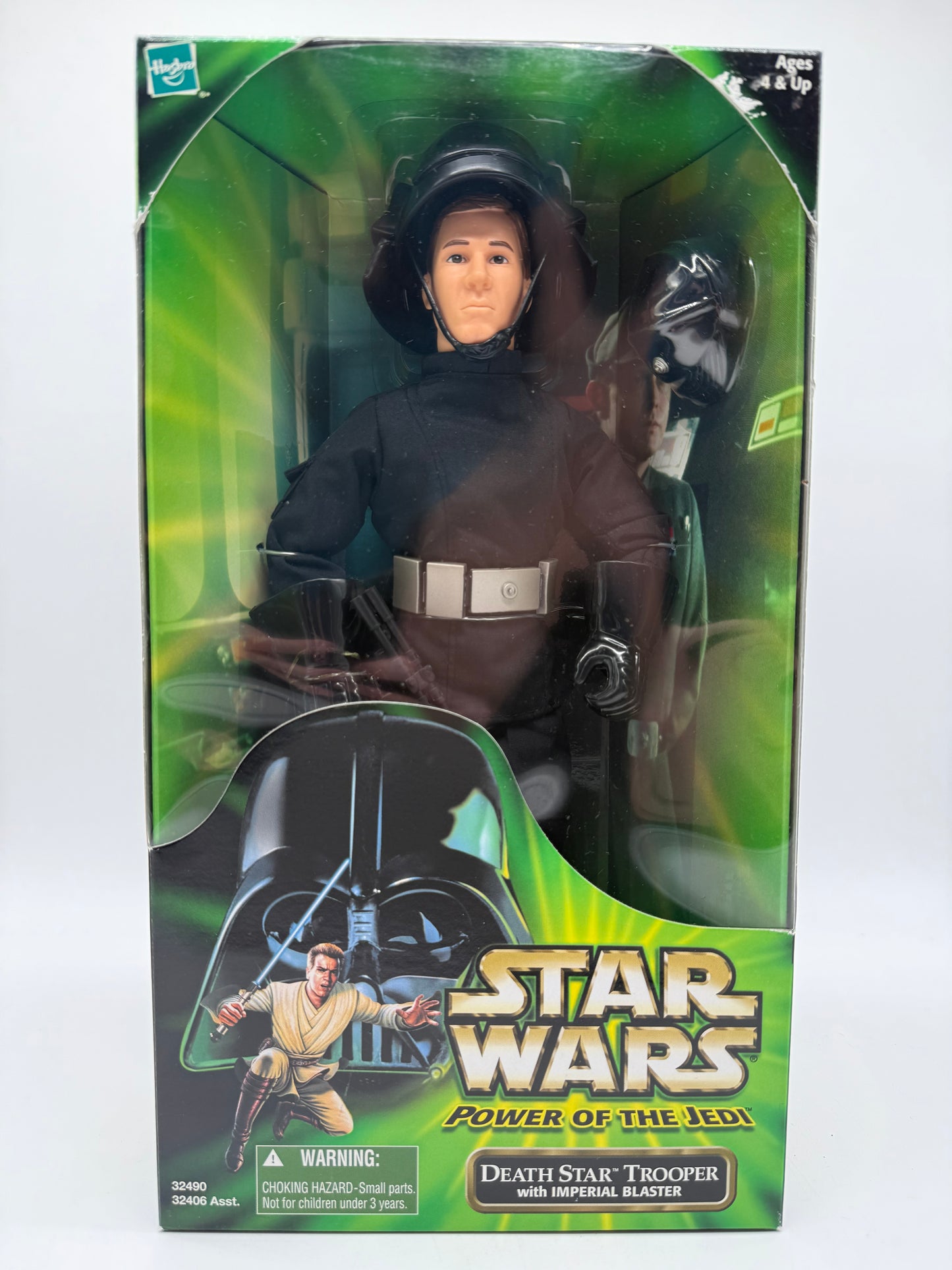 Hasbro 2001 Star Wars Power of The Jedi Death Star Trooper with Imperial Blaster