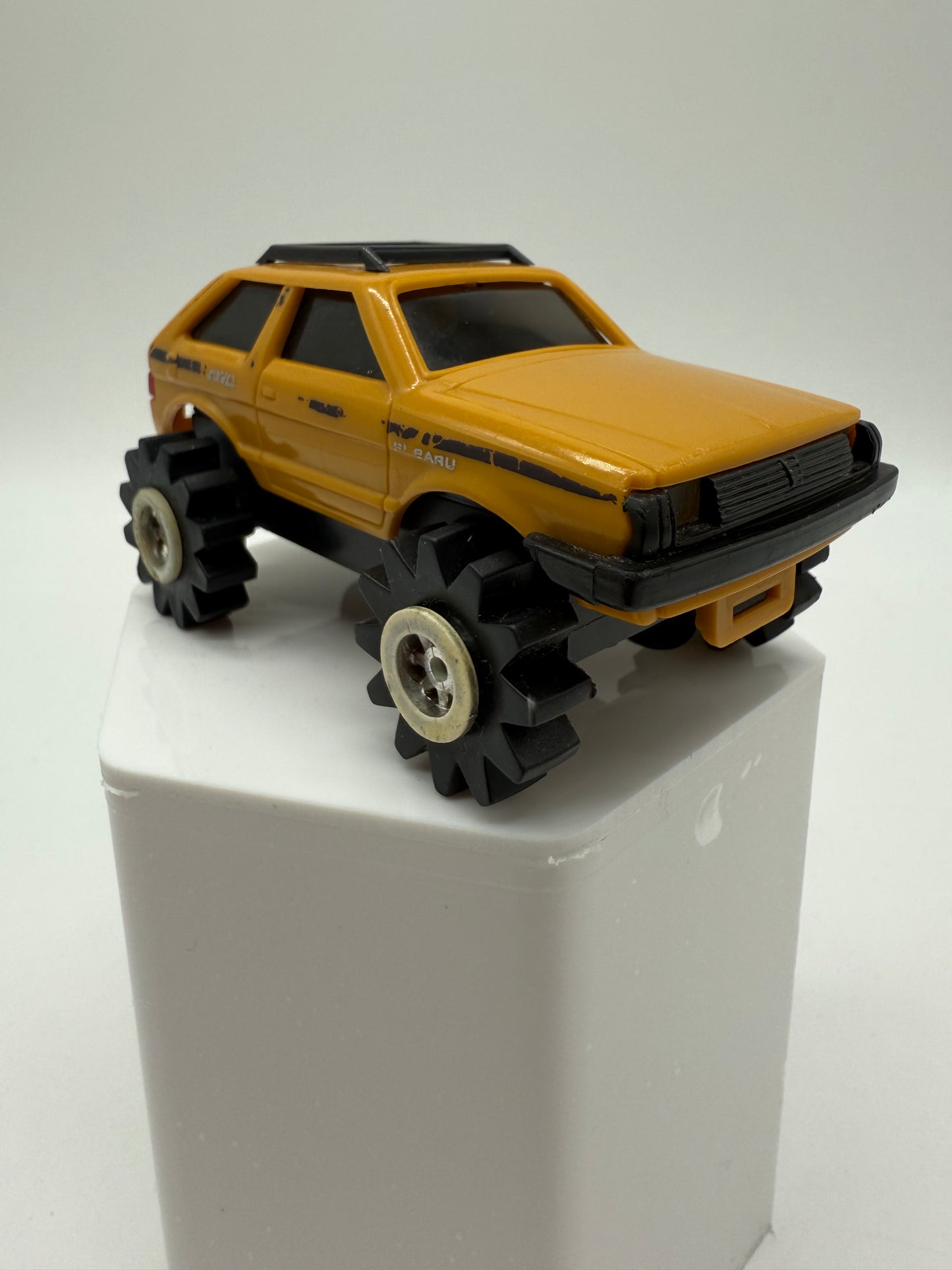 Schaper 1982 Stomper 4x4 Yellow Subaru Hatchback Vintage (Not Working)