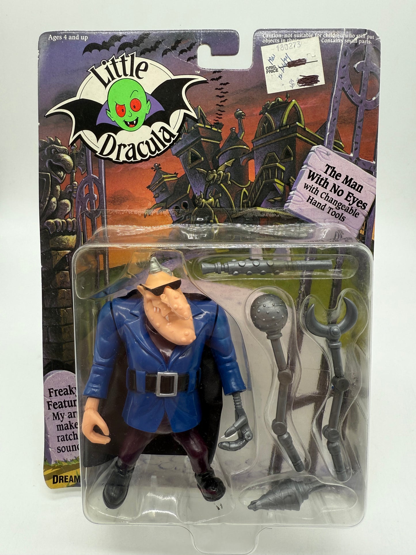Dreamworks 1991 Little Dracula The Man With No Eyes (With Changeable Hand Tools)