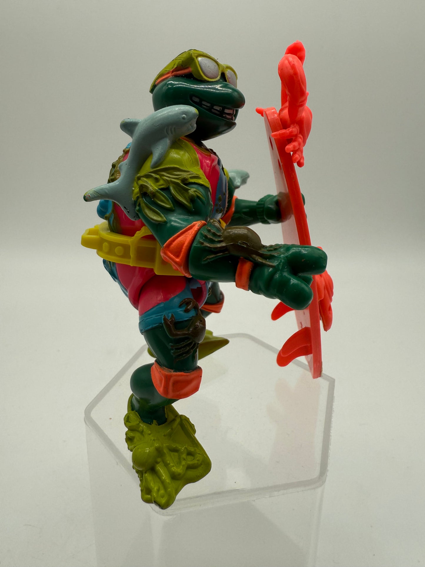 TMNT Vintage Sewer Surfer Michelangelo 1990 Playmates