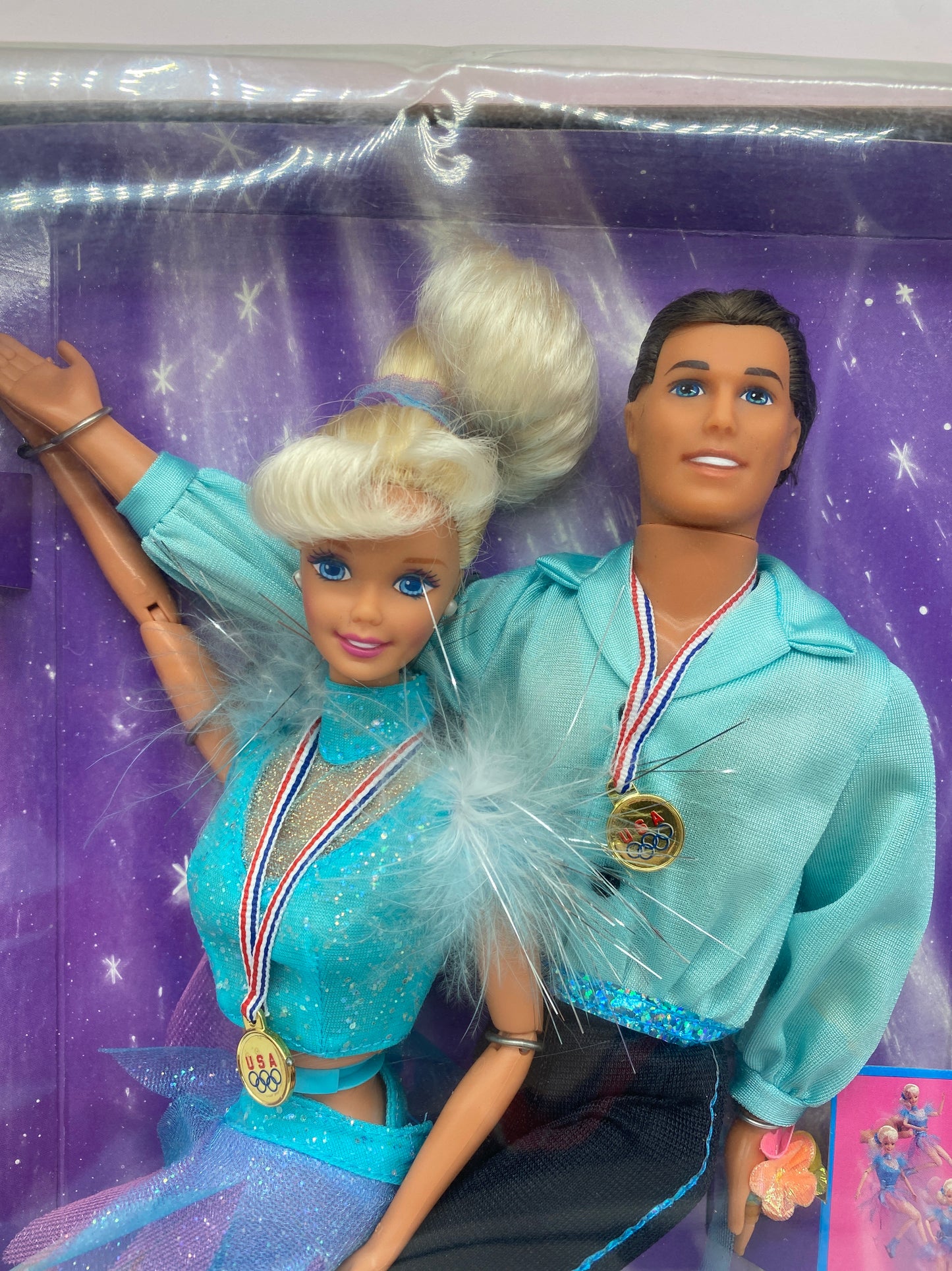 Barbie 1997 Olympic USA Skater Barbie & Ken