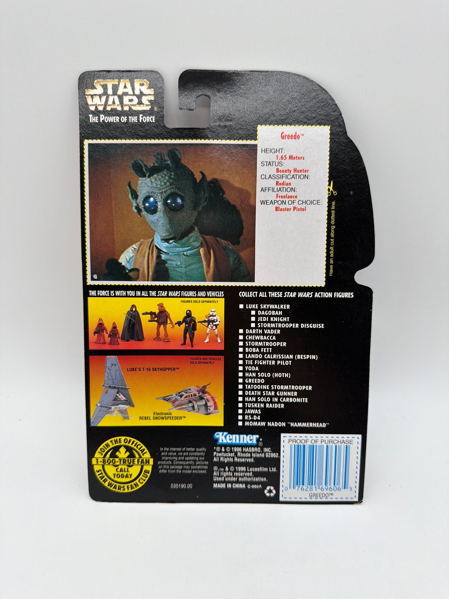 Kenner 1996 Star Wars The Power of the Force Greedo